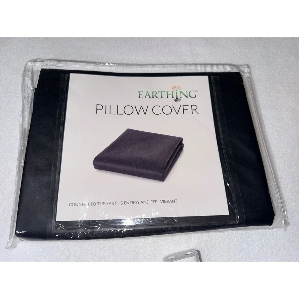 EARTHING Brand Pillow Cover Kit NEW Grounding Conductive Clint‎ Ober Black King